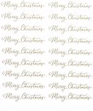 Christmas Gold Foil Script ''Merry Christmas'' Stickers - Foil Adhesive Decals for Crafts & Scrapbooks - 36 Pieces