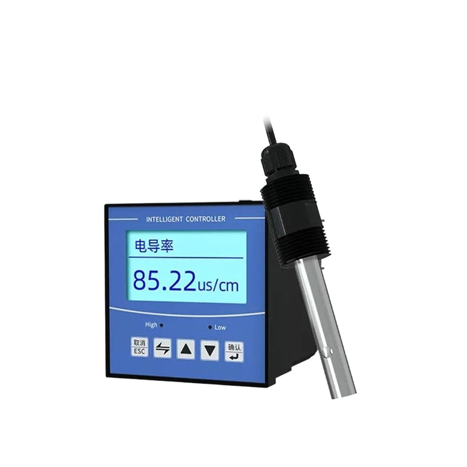 DEBLAN Medidor de conductividad Industrial en línea, medidor EC, probador de detección y análisis de Agua Pura, sonda de electrodo Sensor de Calidad del Agua (Color : EC05)