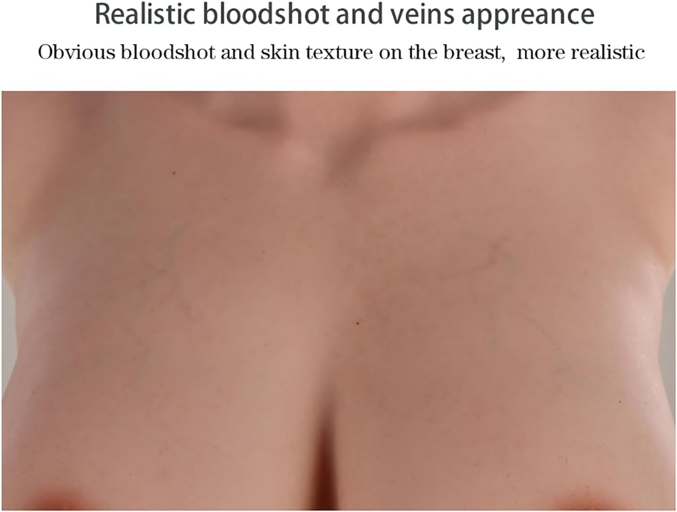 8th Generation Silicone Breastplate Half Body Suit With Silicone Filler No Oil Silicone Breast Plate Float Point Inside