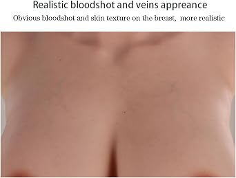 8th Generation Silicone Bib Half Bodysuit with Silicone Filler Oil-Free Silicone Chest Plate Float Point Inside