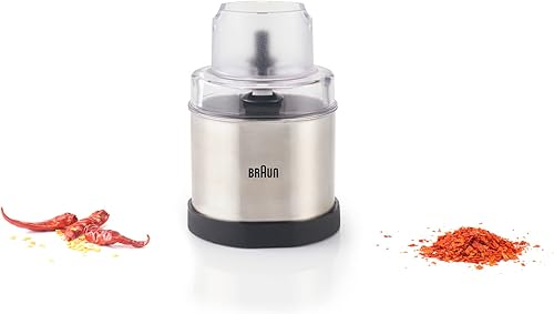 Miniatura 4 de Braun MQS270SI Multiquick - Molinillo de café y especias para batidora de mano, 1.5 tazas