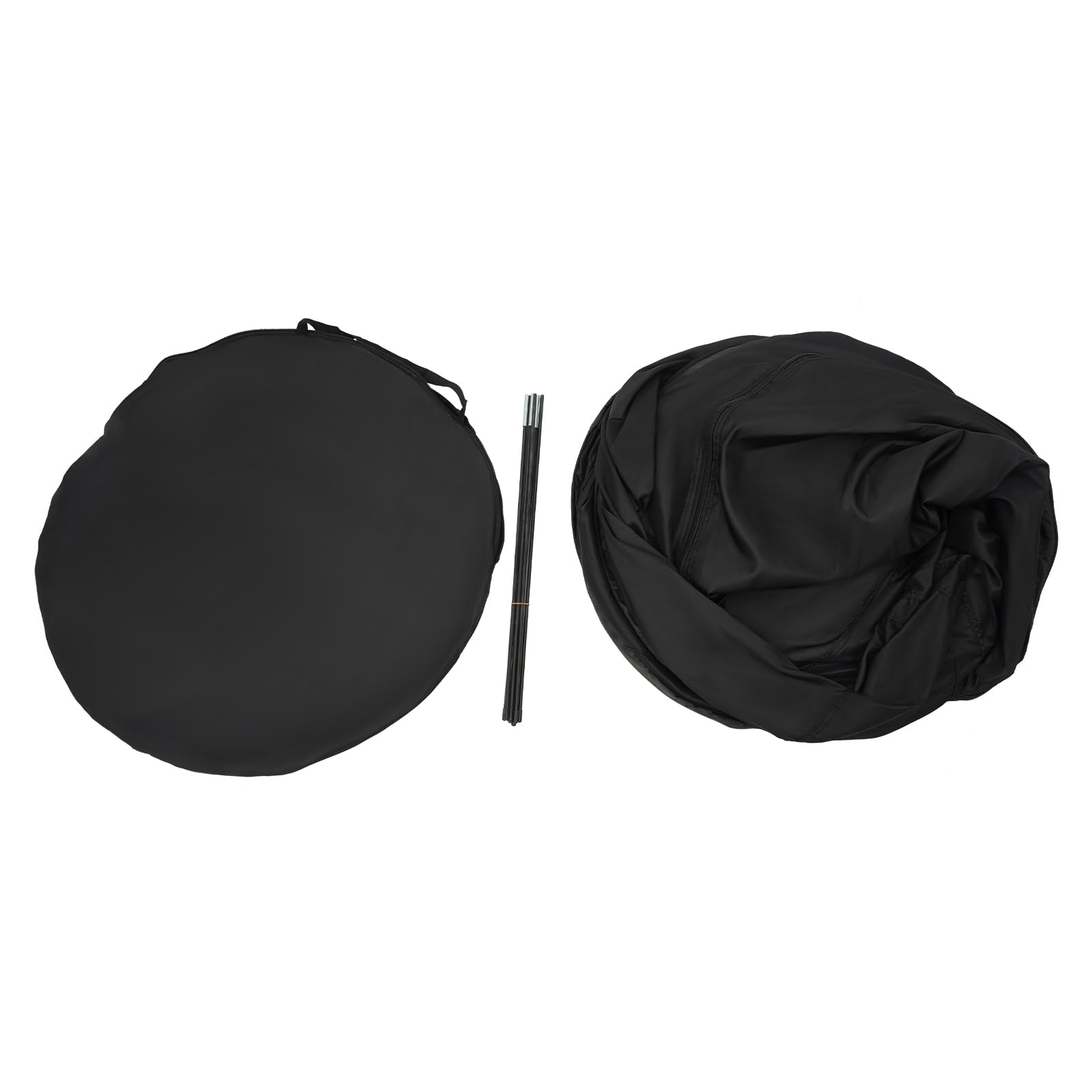Tenda da letto pop-up nera, per ufficio, campeggio, pieghevole, traspirante, per adulti o bambini, 190 x 90 x 100 cm