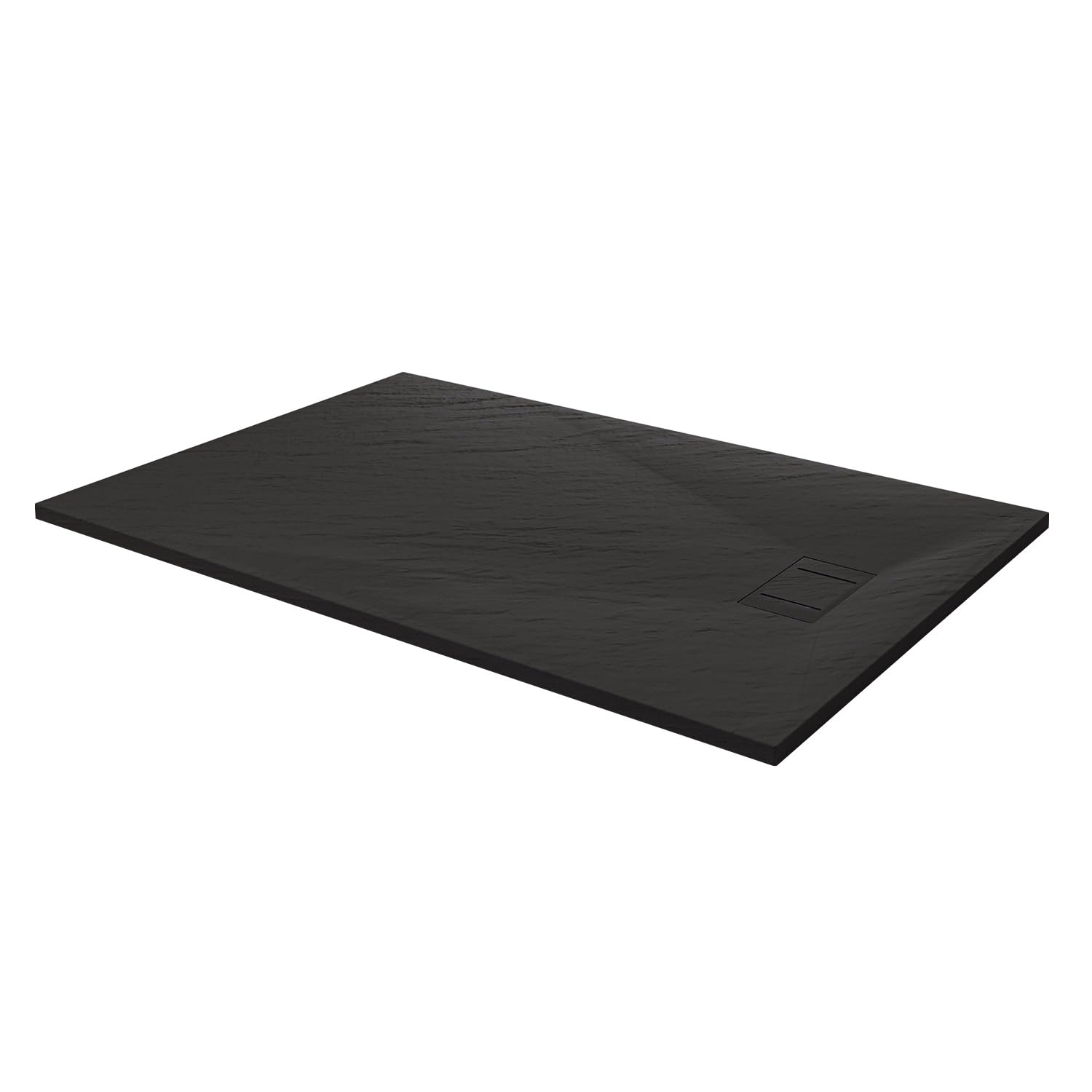 Piatto Doccia 70x90x2,6 CM Rettangolare Antracite Effetto Pietra mod. Blend