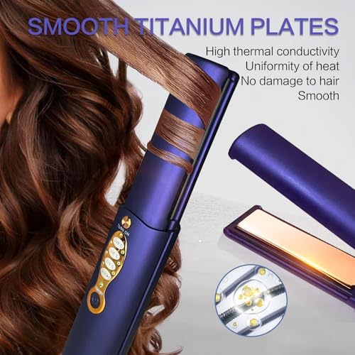 Plancha de pelo inalámbrica portátil 2 en 1 miniatura 2