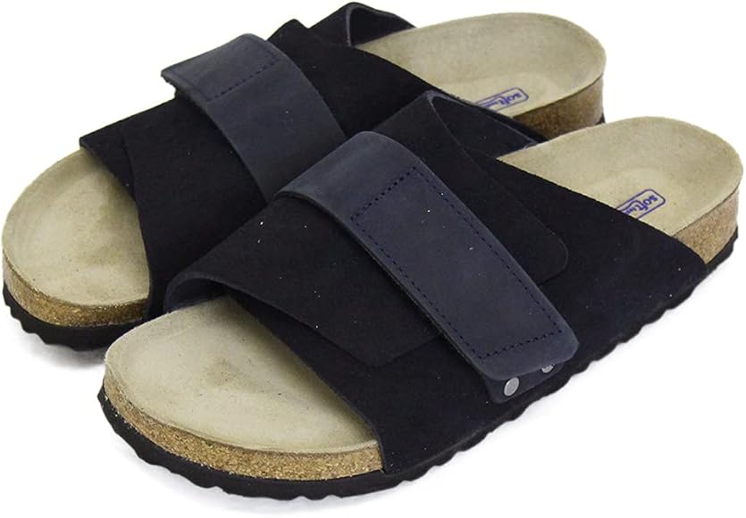 [ビルケンシュトック] 1019291 Kyoto キョウト ヌバック/スウェード レザー サンダル ナロー幅 MIDNIGHT