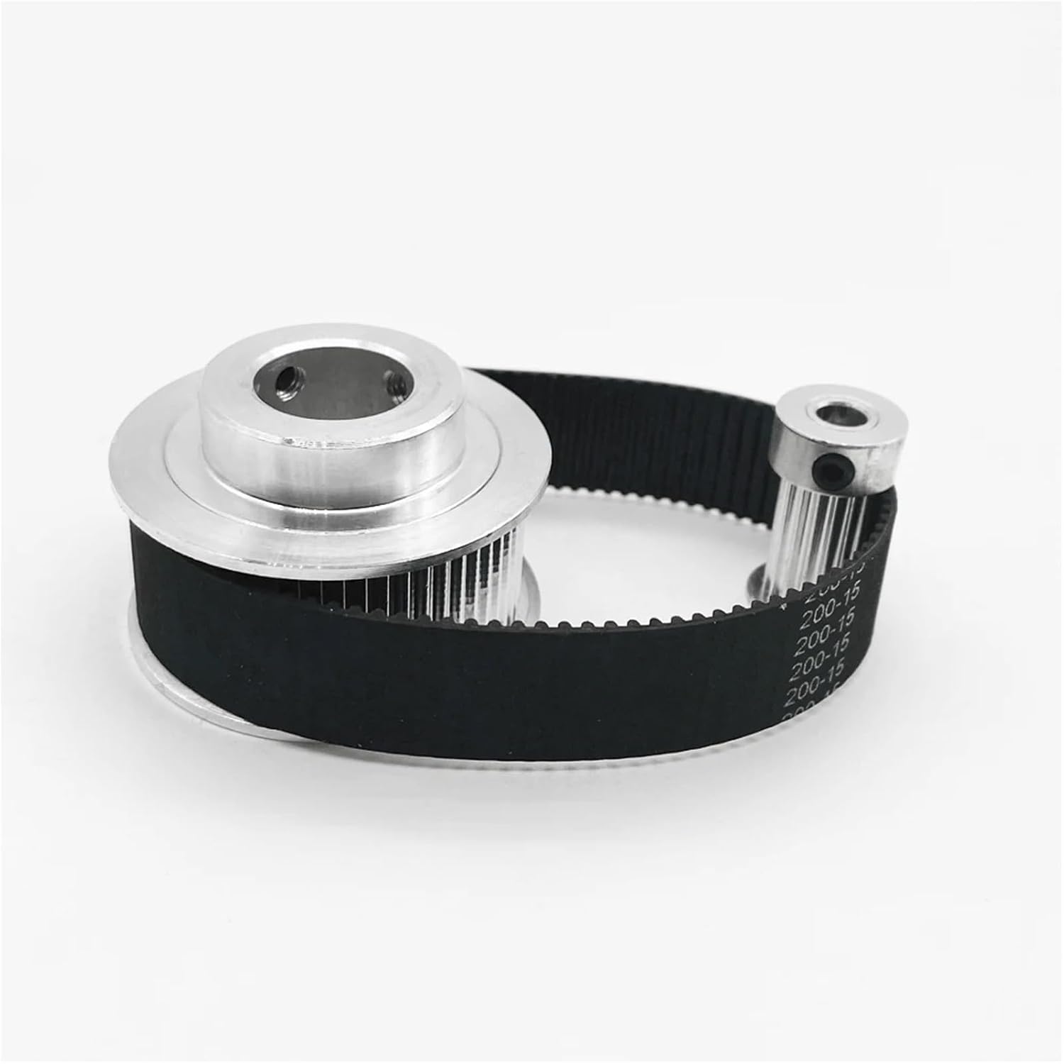 2MGT 16T 60 Teeth 2GT 1:4 Reduction Ratio Mechanical Transmission Assembly Belt Width 15mm Pulley Belt Kit 16T-B5-W15(280mm,60T-B14-W15)