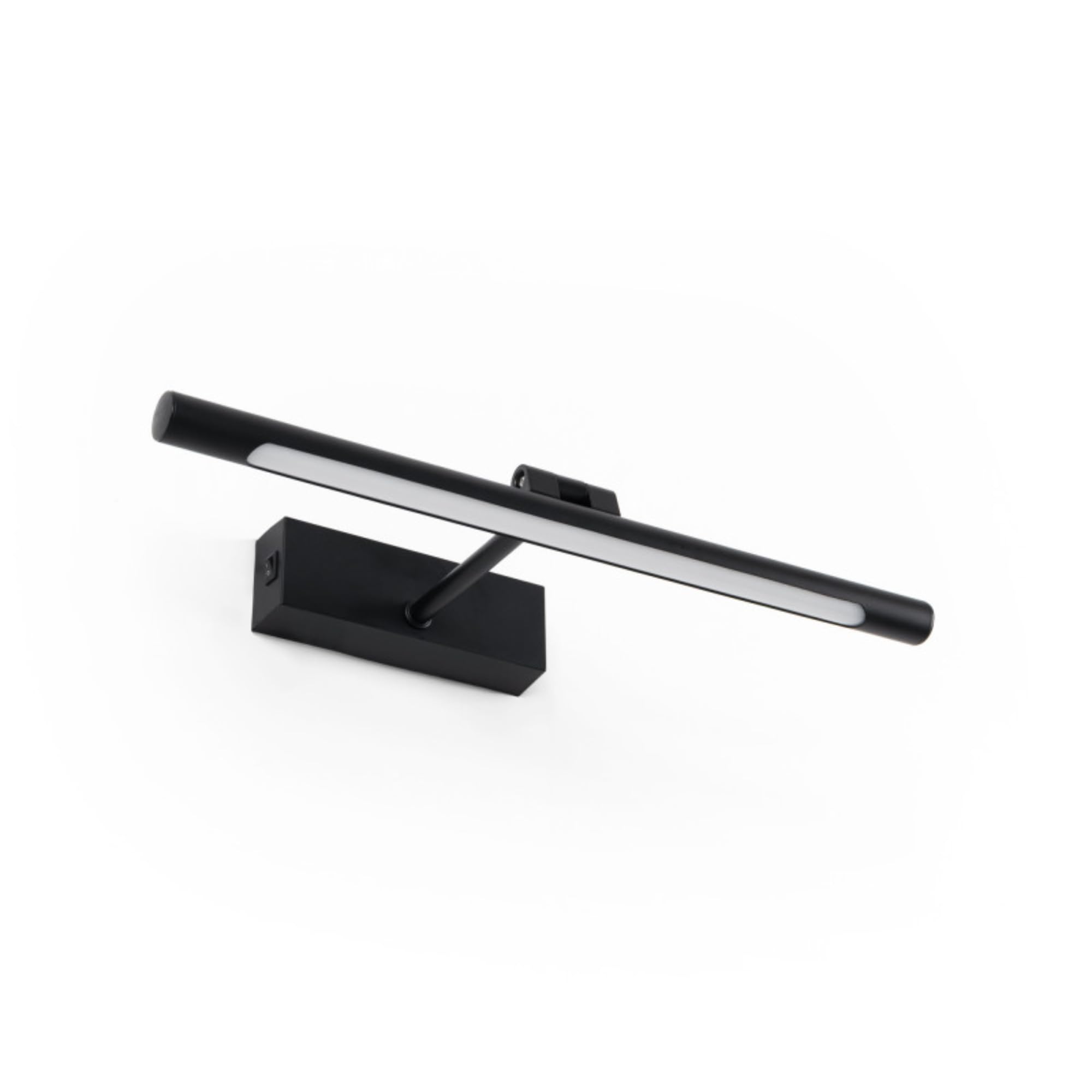 Aplique de pared LED Negro 4W con batería recargable y mando sin cables. Luz CCT regulable 3000K/​4000K/​6000K – Temporizador e intensidad ajustable – Temporizador y dimmer – Lámpara de pared moderna