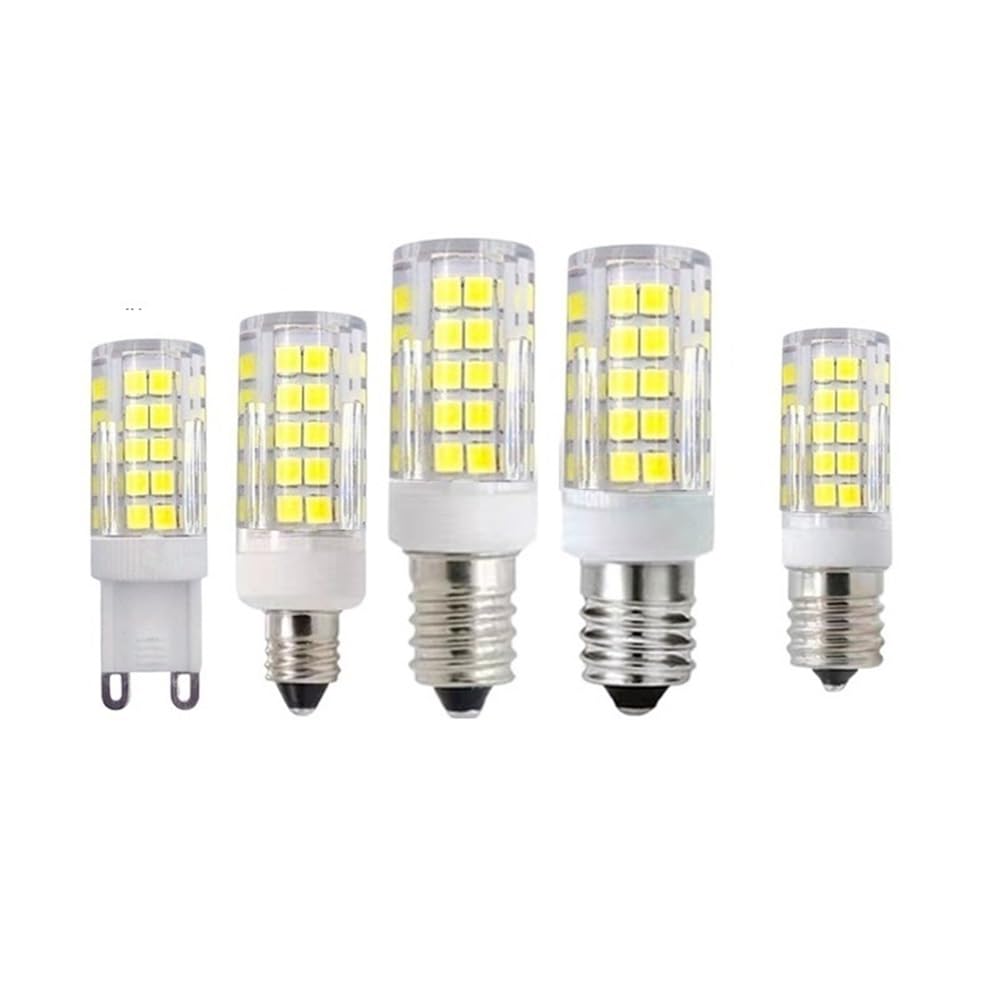 RZL Lighting, Confezione da 20, LED piccola lampadina a mais G9/G4/G8/E11/E12/E14/E17 AC220V 64LED-2835SMD 6W dimmerabile LED illuminazione in ceramica(3000K warm white,G4)