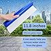 Silicone Car Squeegee, 12.6 Inch with T-Bar Handle, 3-Layer Channel Design, Water Blade for Drying, Scratch Free, Streak Less, for Auto Glass, Boat, Shower Door, (Blue)