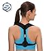 Zephyr Posture Corrector Back Brace, Provides Comfortable Anatomic Upper Back and Shoulder Support, Helps Correct Slouching, for Men and Women, Universal Size, Easy Adjustment, Black