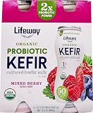 LifeWay Kefir Multi Pack Organic Low Fat Mixed Berry, 3.5 Fl Oz, 4 Count