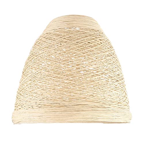 Lustre en bambou pour eclairage chaleureux suspension contre lumiere agressive