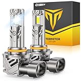 FAHREN 9012/HIR2 Bulb, 𝟖𝟎,𝟎𝟎𝟎𝐋𝐌 𝟏𝟎𝐗 Brightest 6500K 1:1 Mini Size with Cooling Fan, 9012 Automotive Replacement Combo Turn Signal Fog Lights Bulb, No Adapter Needed Plug And Play, Pack of 2