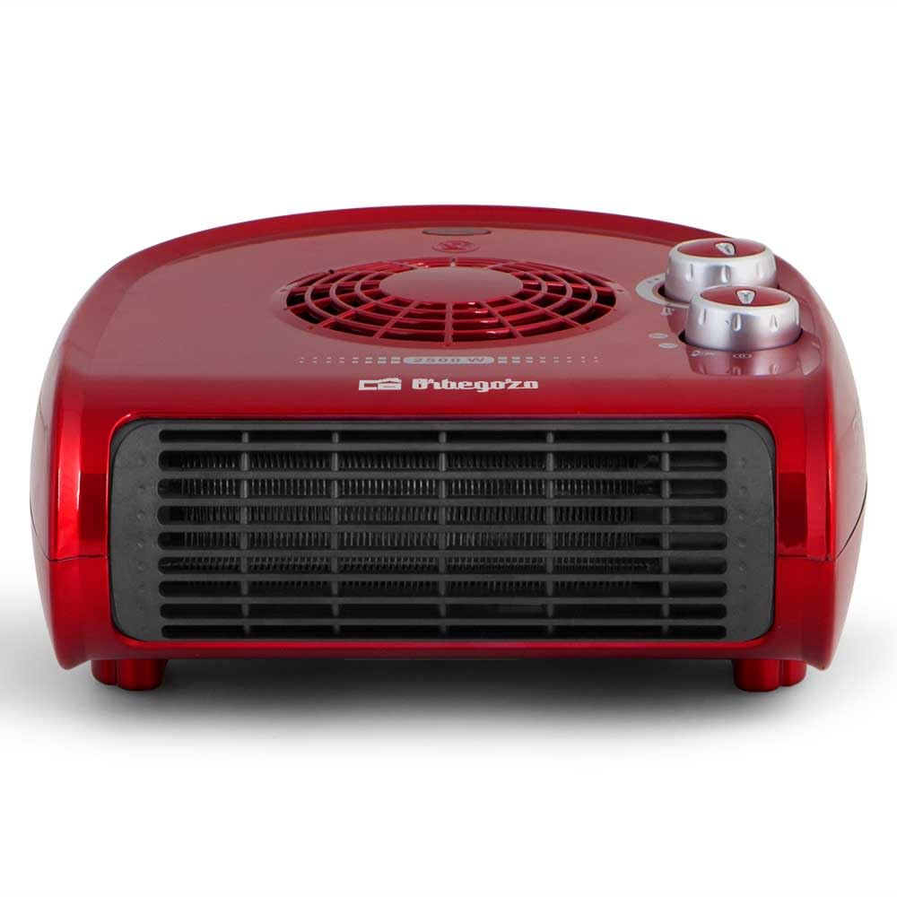 Orbegozo FH 5024 – Riscaldamento a 2500 W, funzione Ventola, Termostato rosso