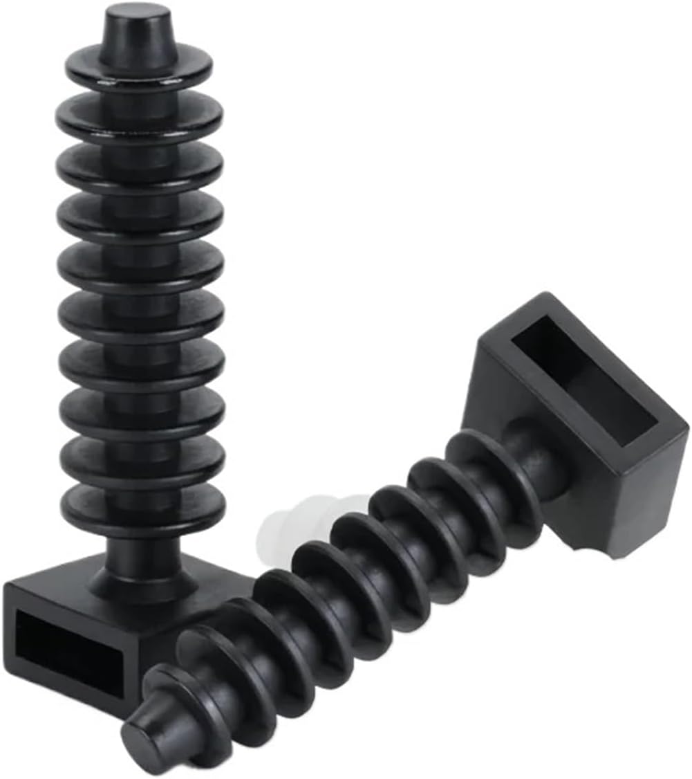 100pcs Nylon Cable Tie Holder Zip Mount Push-in Rivet Type Inserting Fixed Seat Hose Support Plastic Electric Wire(CH-8 Black 100pcs)