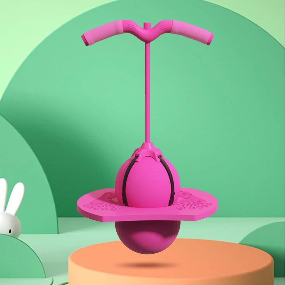 Balance Jumping Ball with Handle & Pump, Pogo Jumper Ball for Kids and Adults Anti-Slip Bouncing Exercise Toy - Image 7