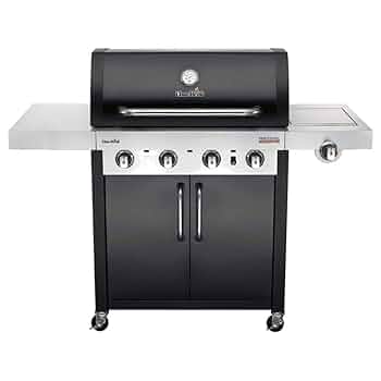 Char-Broil Professional Series 4400S - 4 Burner Gas BBQ Grill With Side Burners - Stainless