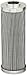 Bosch Rexroth R928025500 Micro-glass Filter Element, Cartridge Type, 0.96" ID x 2.11" OD x 5.87" Tall, 10 Micron (Absolute), Without Bypass Valve; Removes Particle Contaminants and Protects Hydraulic Systems