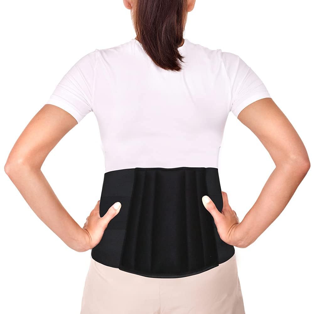IGR LUMBO SACRAL BELT | L S BELT | BACK BELT | SPINE SUPPORT | BACK PAIN | WAIST WRAP | SACRO LUMBAR BELT | Lower Back support with Cushioning For Men and Women (LARGE (36″ TO 40″))