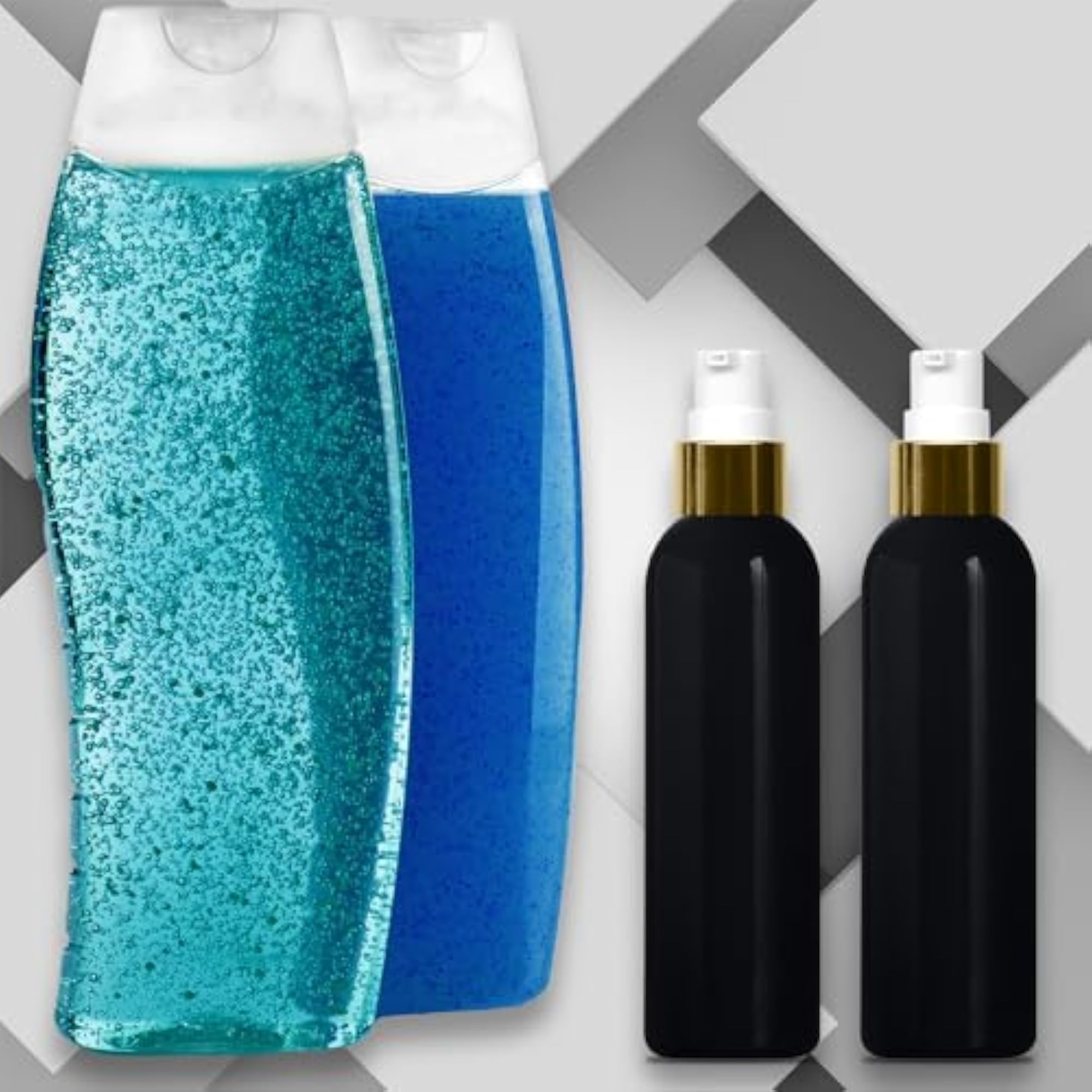 100ml Lotion Bottles with Golden Pumps, Leak Proof