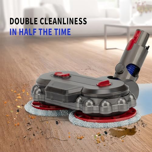 Image of Mop Head Replacement for Dyson v7 v8 v10 v11 v15, Hardwood Floor Mopping Cleaning for sv10 sv11 sv12 sv14 Vacuum Head Attachment with 6 Pads, Tank and Cup【2026】v10slim /v12 /sv18 NOT Compatible