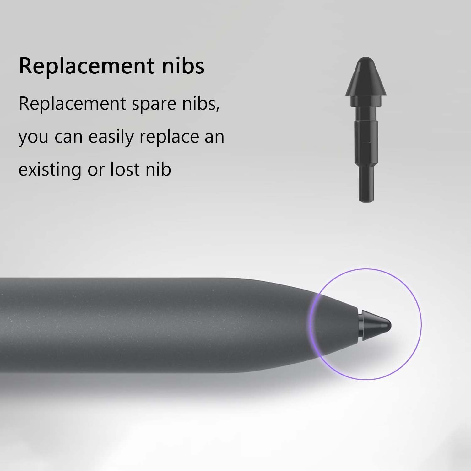 (2 Pack) Active Pen Replacement Nibs for Dell Premier Active Pen Nibs PN7320a PN5122W PN9315A PN7522W PN557W Touch Pen Stylus Pen