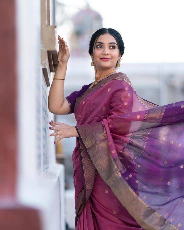 Image of Women's Banarasi Style Pure Kanjivaram Silk Jacquard Kanchipuram Pattu Saree With Un-Stiched Blouse (Pink)
