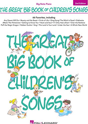 The Great Big Book of Children's Songs Songbook (Big-Note Piano) (English Edition)