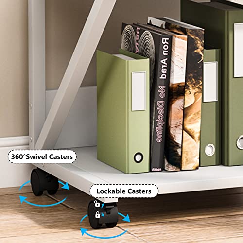 Tribesigns Printer Stand, 3-Tier Rolling Printer Cart Under Desk Storage, Industrial Machine Cart Storage Shelf On Wheels For Home Office #TOP4