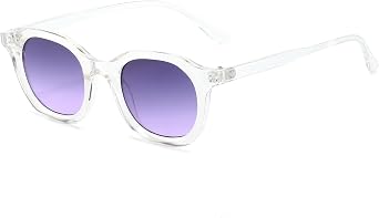 LJCZKA Small Retro Round Sunglasses for Women Men, Vintage Round Sunglasses Trendy Shades Classic Circle Sun Glasses UV400