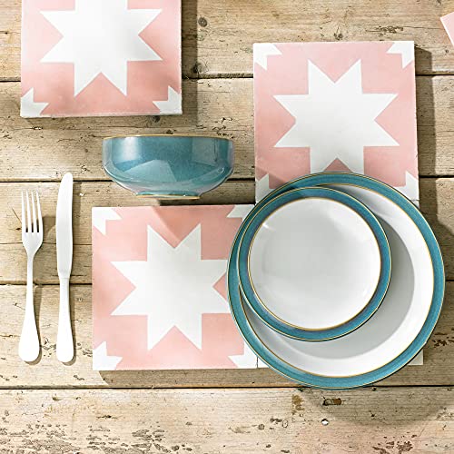 Denby Azure 4 Piece Dinnerware Set Blue, 123048552 #TOP6