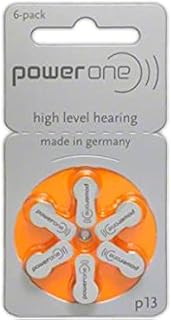 120 x Size P13 PowerOne Hearing Aid Batteries Mercury Free