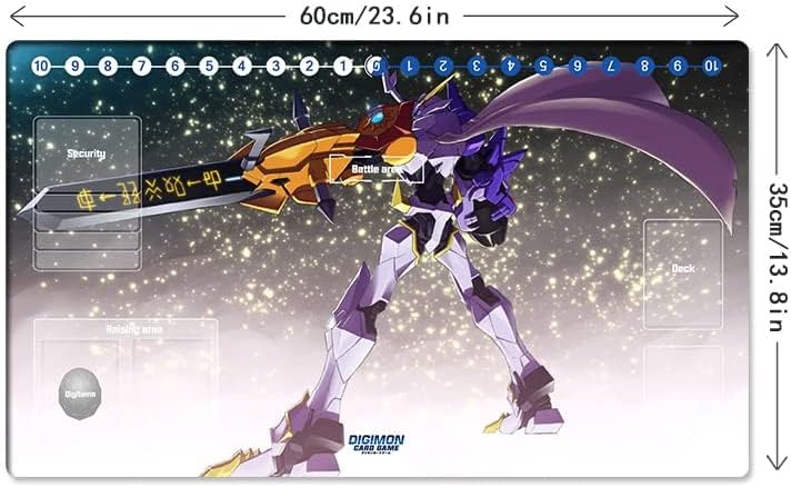 Miniatura 6 de Nuevo DTCG Duel Playmat Digimon Diaboromon Juego de cartas coleccionables TCG CCG Mat Pad + bolsa gratis (ZD002-05-SM)