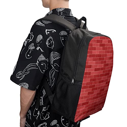Sac d'école unisexe texture originale relief 3D avec grands compartiments renforcés - 4