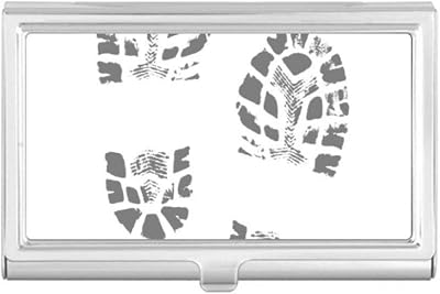 Shoe Prints Footprint Modern Style Fashion Poster Business Card Holder Case Pocket Box Wallet