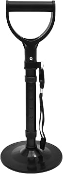 Adjustable Mobility Aid Tool Standup Helper, 42-52cm Height Standing Aid Device with Nonslip Base,Elderly Lift Assist Device Supports Equipment for Rising Indoors, Garden Work, Doing HouseworkBlack