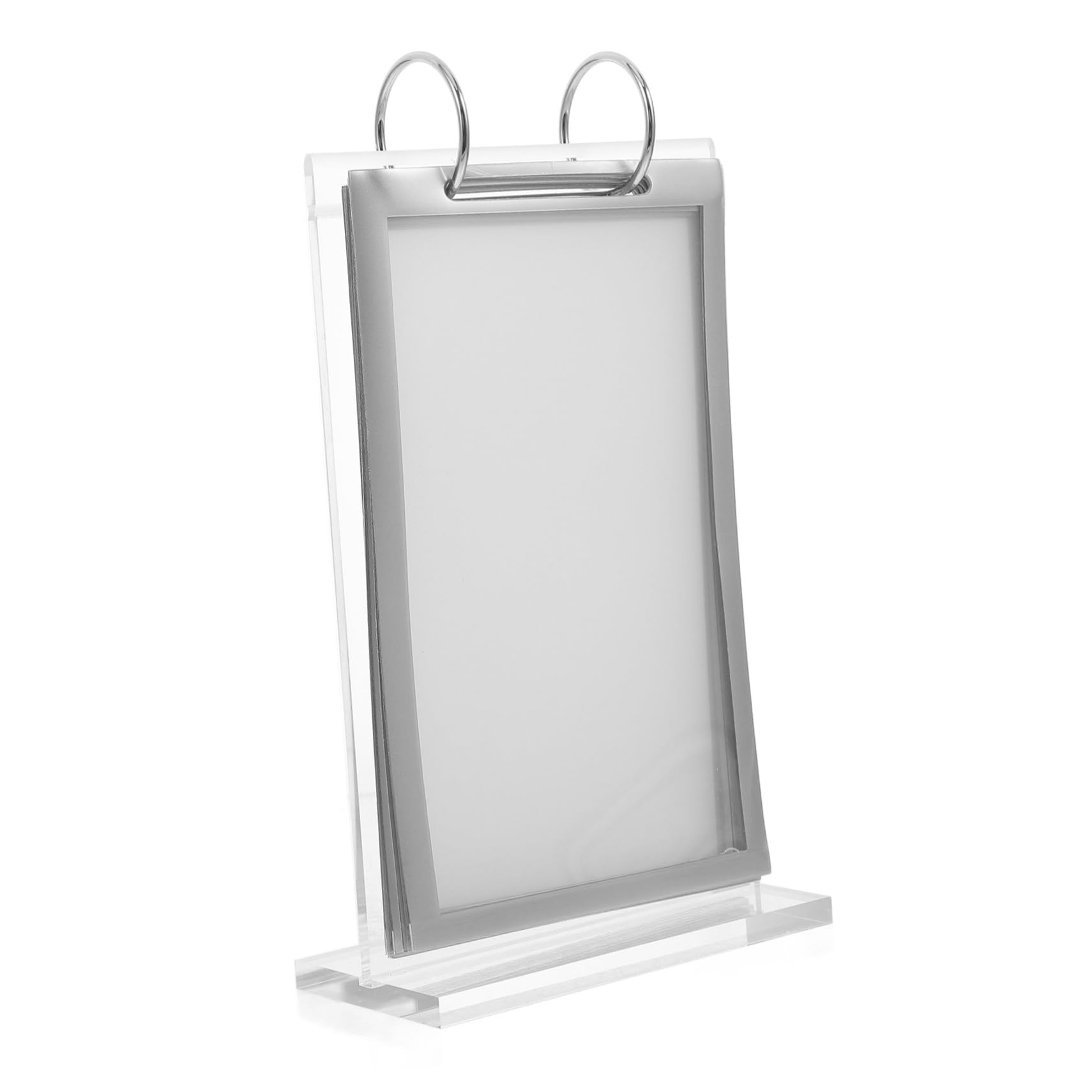 KICHOUSE 5pcs Menu Display Holder Flip Chart Stand for Office Restaurant Menu Holder Sign Stand