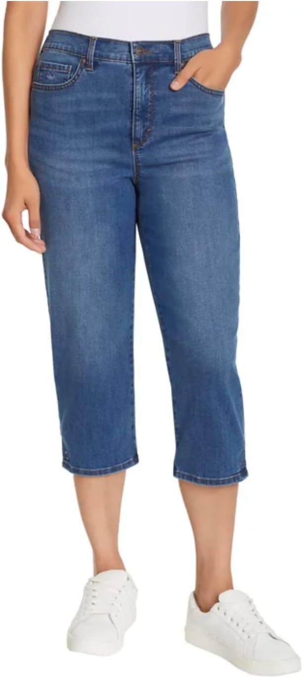 Gloria Vanderbilt Women's Amanda High Waisted 5 Pocket Capri Pant