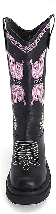 Femflame Cowgirl Platform Vintage Embroidered