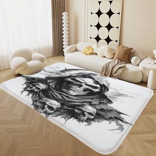 Alfombra antideslizante Horrorsquelette lavable para evitar caídas infantiles 2