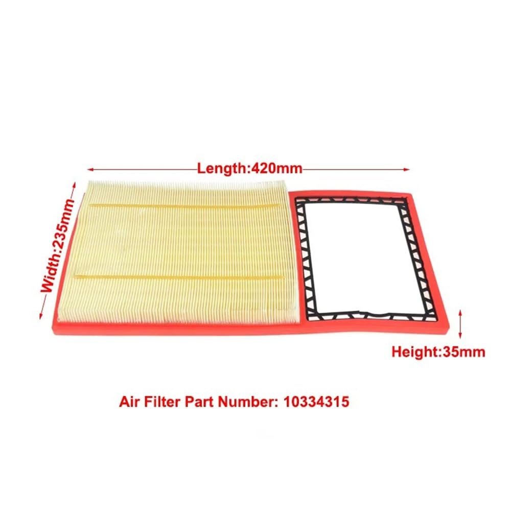 Filtr Powietrza Kabinowego dla MG ZS 1.5L 1.5VTI 2017-2020, 2 szt. Filtr powietrza samochodowego Filtr kabinowy 10365455/10334315