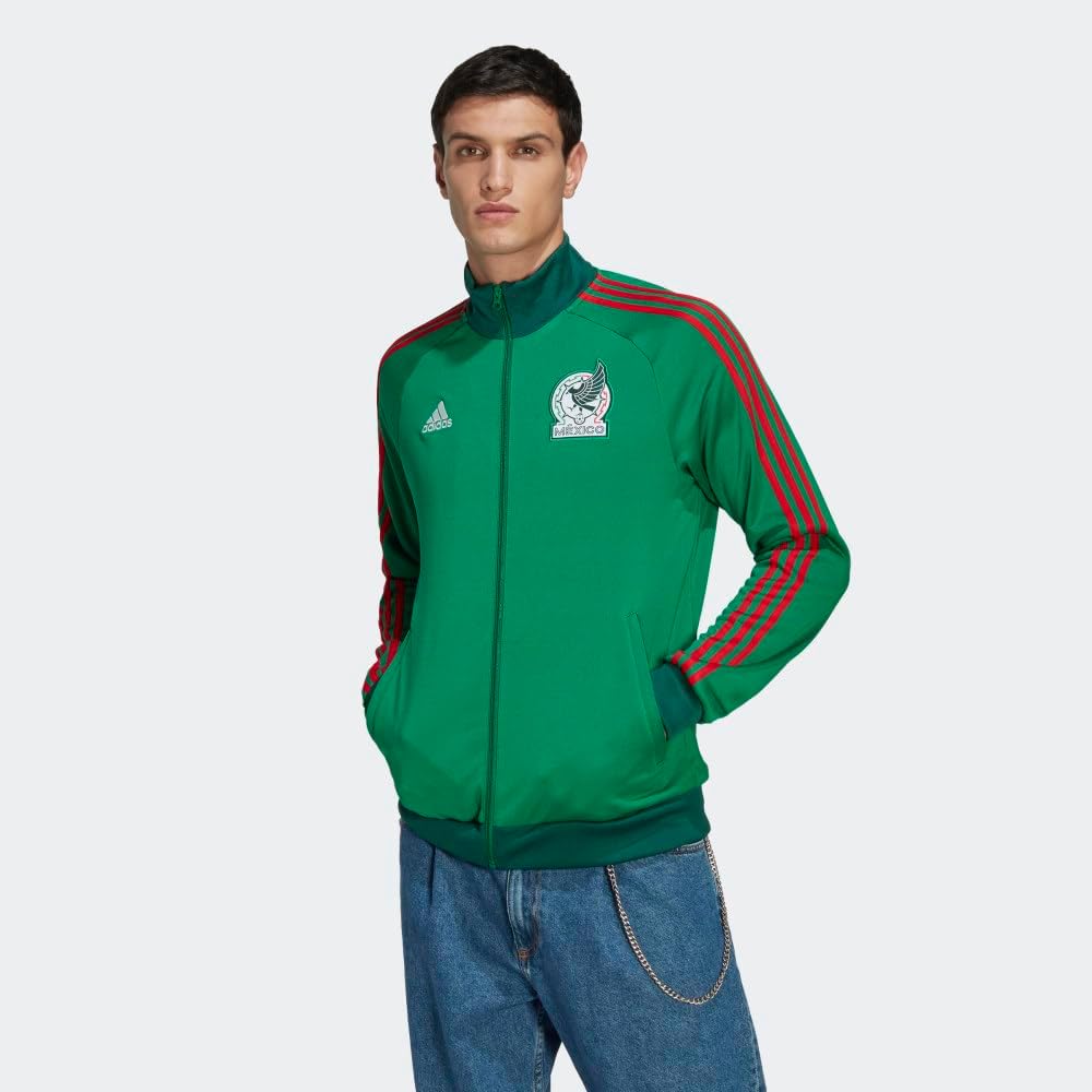 adidas Unisex Mexico 3-Stripes Track Top - Soccer, Tracksuits