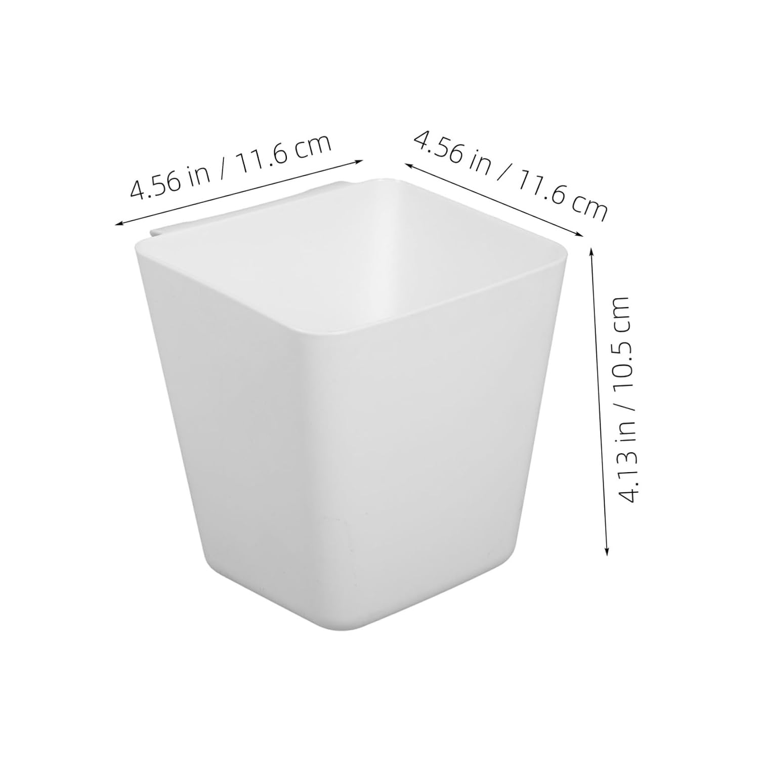 6pcs Plastic Organizer Bins for Rolling Cart Abs Material Hanging Storage Box Cups Space-Saving Wall Storage