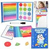OFFCUP Jeux Éducatifs Mathématiques, Puzzle Éducatif De Fraction, Fractions...