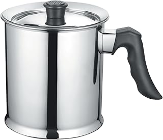 Milk Boiler Stainless Steel Double Wall Milk Boiler - Polished, 1 Liter