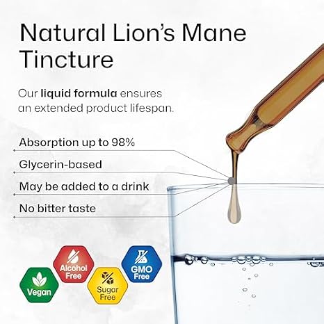 Lion's Mane Tincture 2 Fl. Oz. & Turkey Tail Mushroom Tincture 4 Fl. Oz.