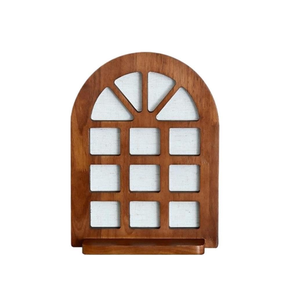 Lampada da parete con finestra ad arco della metà del secolo, luce | Metà del secolo, finestra ad arco, legno, mensola, applique da parete a LED