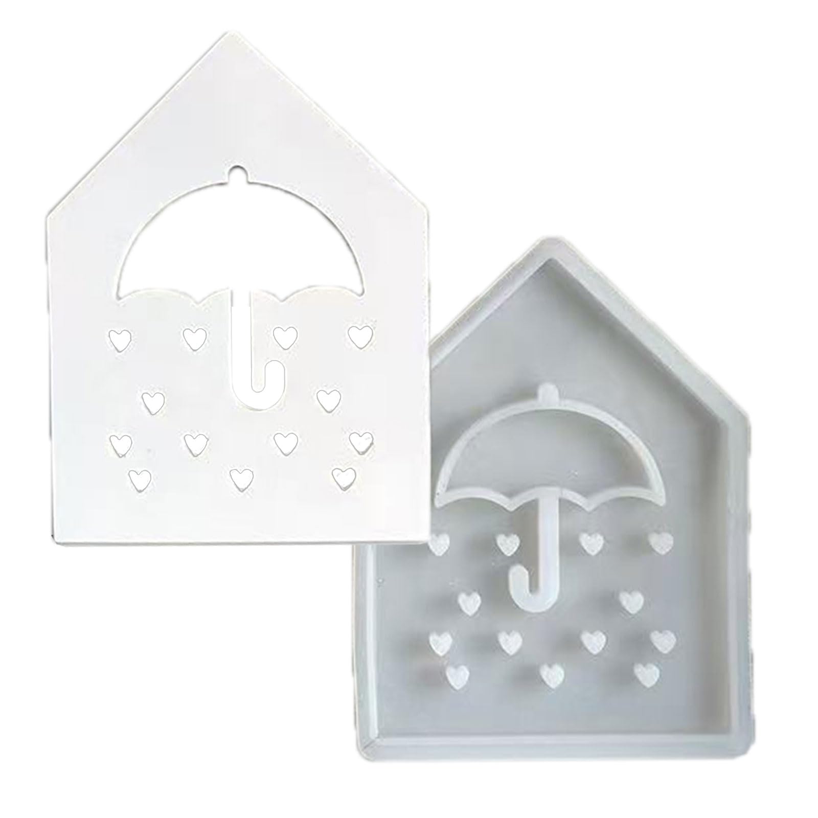 YTtkku Intricate Cut Out Butterfly Umbrella Flower Pattern for Crafting Mold