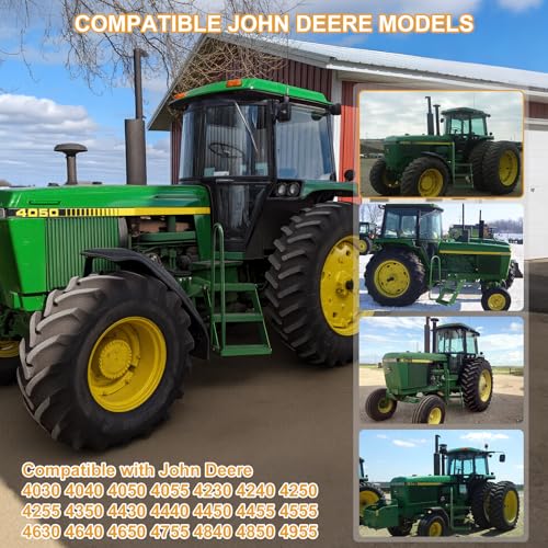 Left Hand Stair Step Kit Compatible with John Deere Heavy Duty Tractor Step 4050 4055 4230 4240 4250 4255 4350 4430 4440 4450 4455 4555 4630 4640 4650 4755 4840 4850 4955 Powder Coated Steel Durable by Tolpassa - Image 2