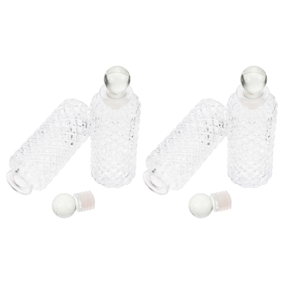 Botella de vidrio para aromaterapia en salones modernos y mesas de bodas